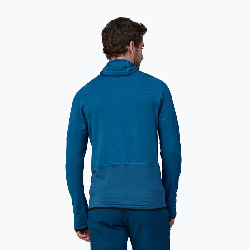 Felpa da trekking R1 Pullover Hoody uomo blu infinito 2