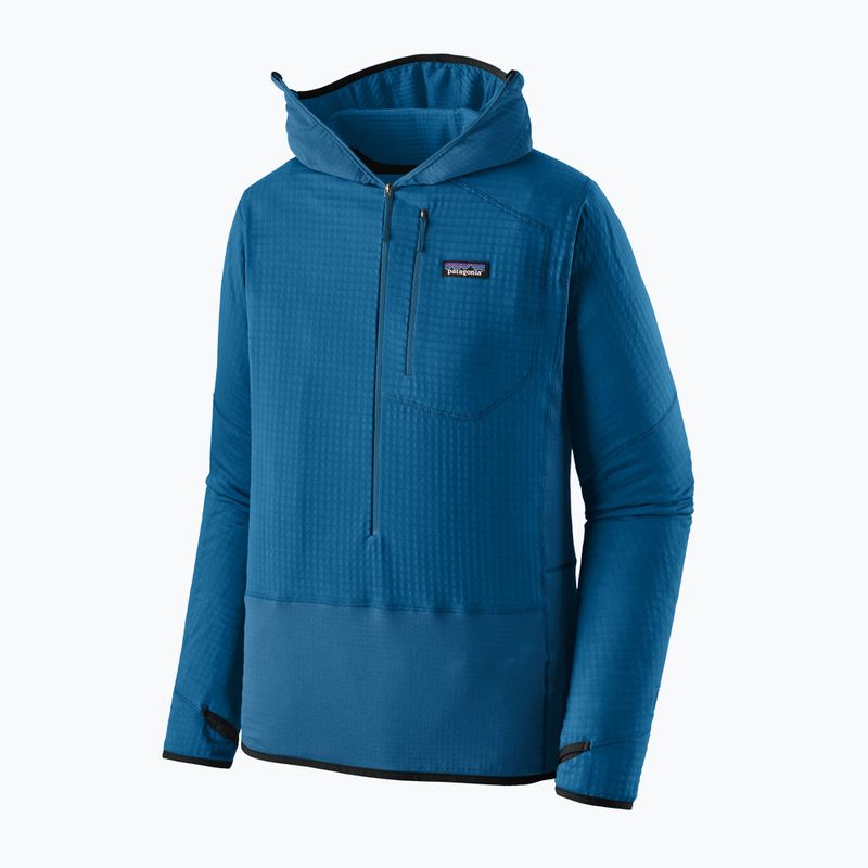 Felpa da trekking R1 Pullover Hoody uomo blu infinito 3