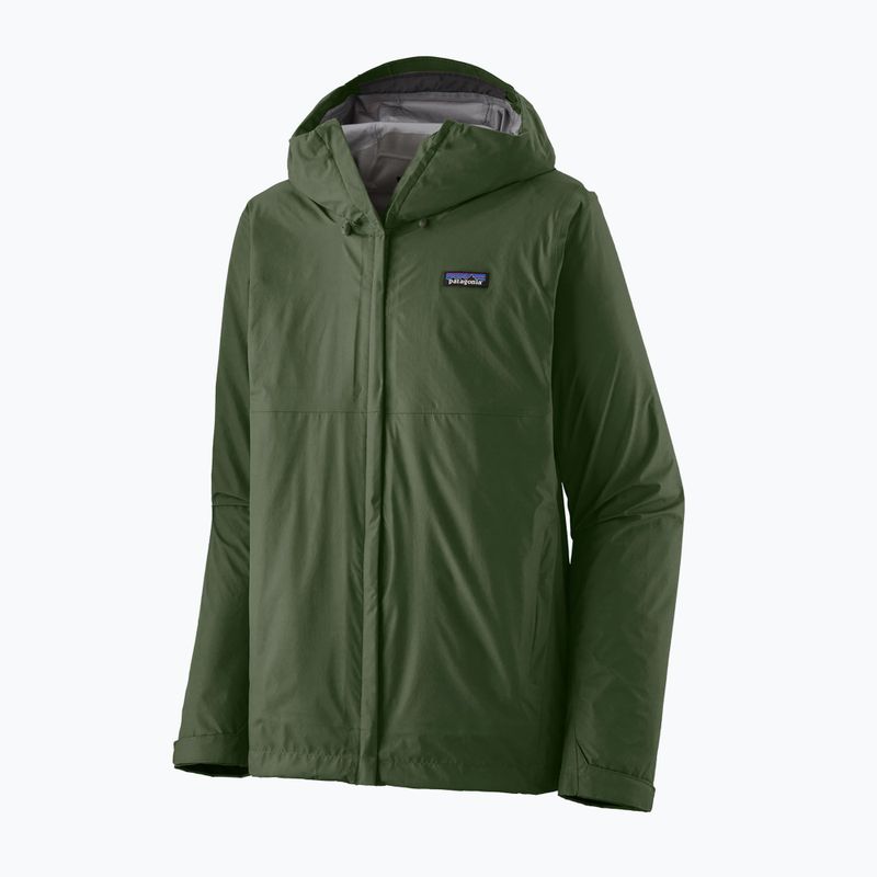 Giacca da pioggia da uomo Patagonia Torrentshell 3L torrey pine green rain 3