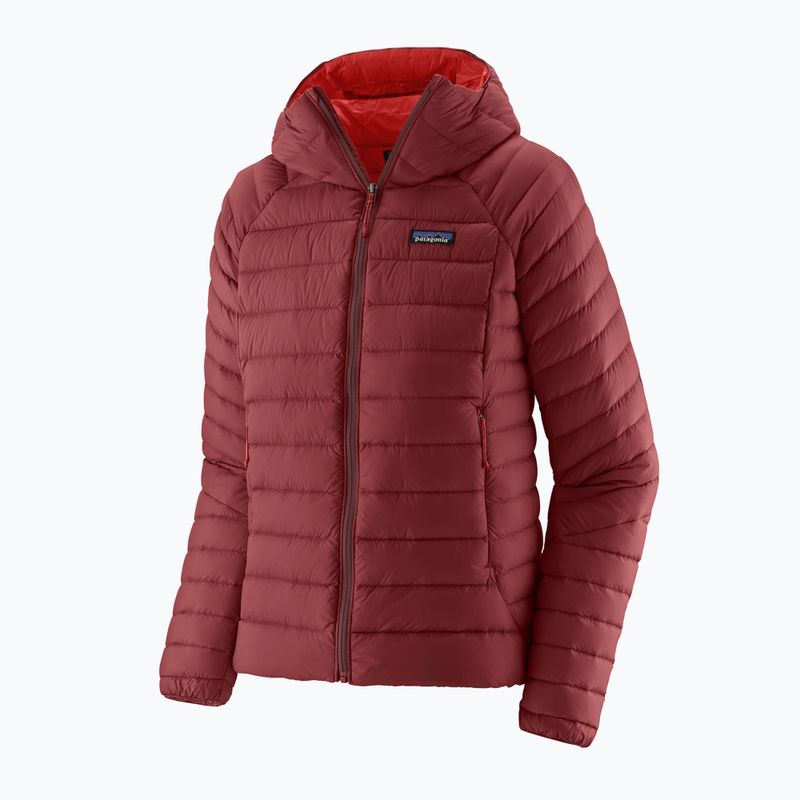 Felpa con cappuccio Patagonia Down da donna, rosso ossido 3