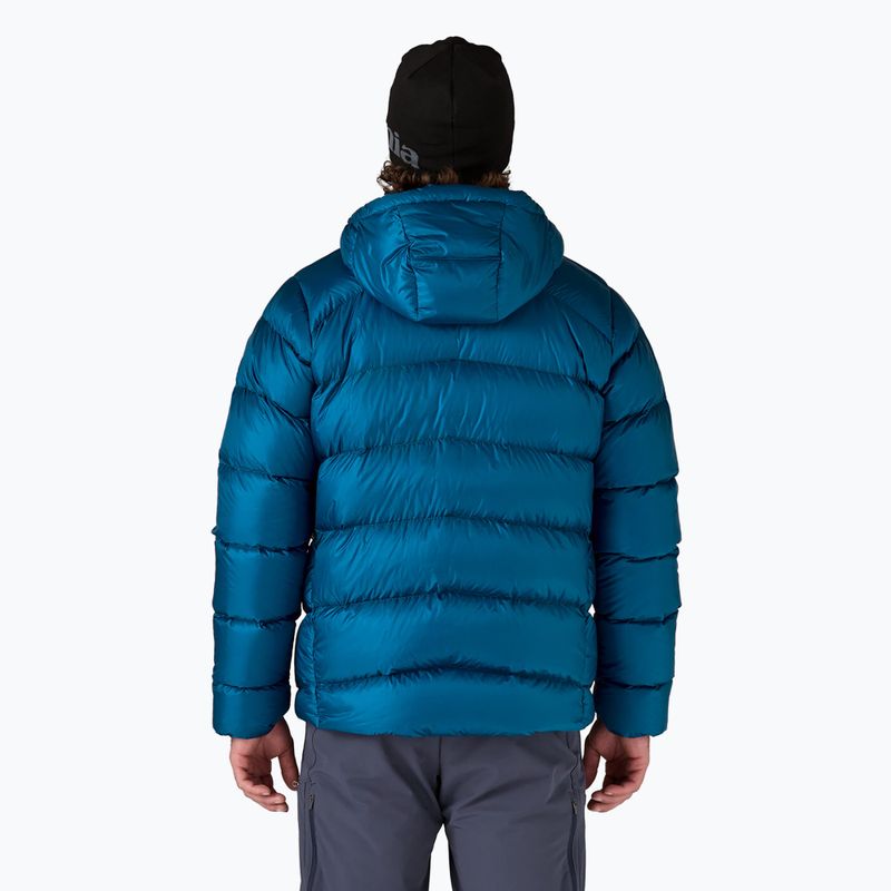 Felpa con cappuccio da uomo Patagonia Fitz Roy Down Hoody blu infinito 2