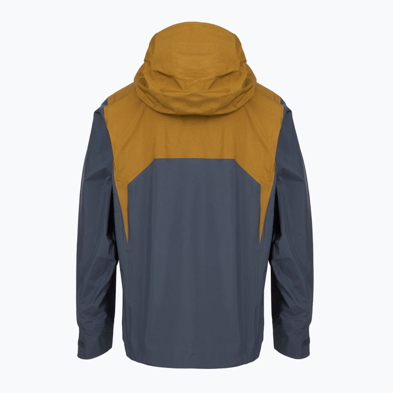 Giacca antipioggia Patagonia Super Free Alpine raptor marrone da uomo 2