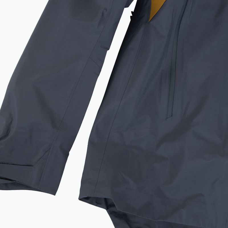 Giacca antipioggia Patagonia Super Free Alpine raptor marrone da uomo 4