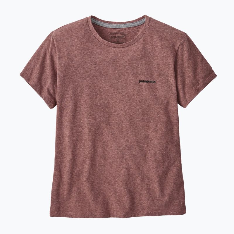 Maglietta Patagonia P-6 Logo Responsibili-Tee donna color malva dulse