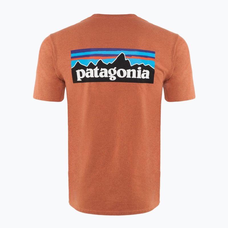 Camicia da trekking da uomo Patagonia P-6 Logo Responsibili-Tee redtall rust 2