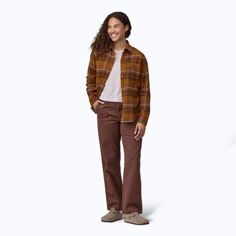 Camicia Patagonia da donna Fjord Flannel happy camper/shelter marrone 2