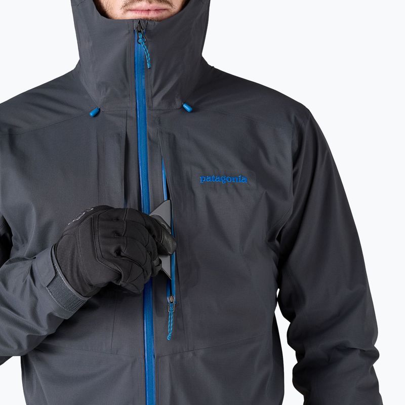 Giacca antipioggia da uomo Patagonia M10 Storm smolder blu 5
