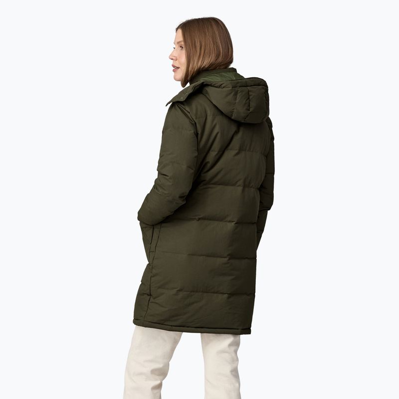 Patagonia Downdrift Parka da donna in piumino verde ago di pino 3