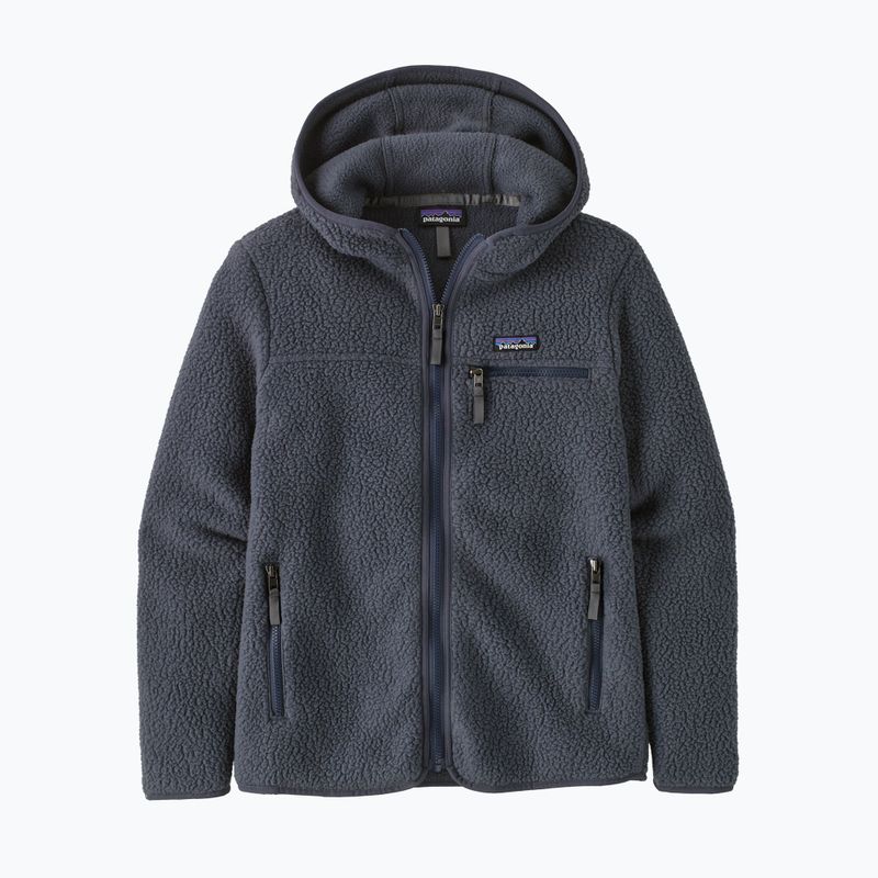Felpa con cappuccio in pile Patagonia Retro Pile da donna, blu smolder