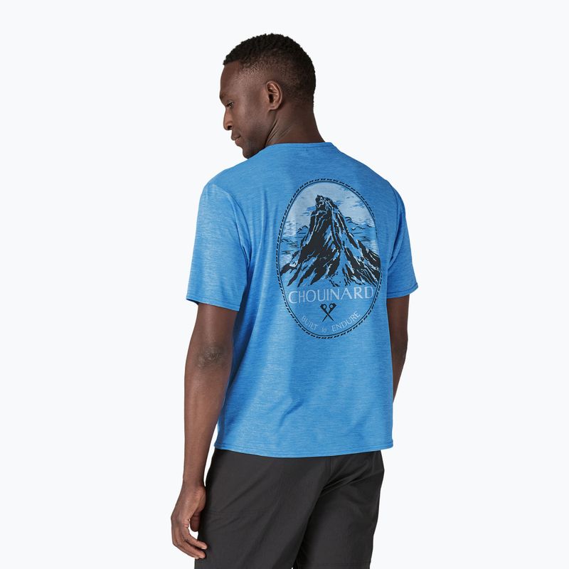 Uomo Patagonia Cap Cool Daily Graphic Shirt Lands chouinard crest/vessel blue x-dye 2