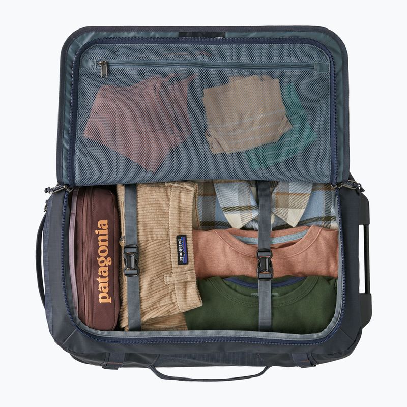 Patagonia Black Hole Wheeled Duffel 40 l borsa da viaggio blu smolder 3