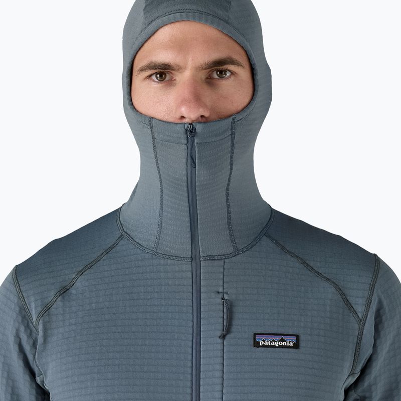 Patagonia R1 Hybrid Pullover Softshell Uomo Giacca blu utility 5