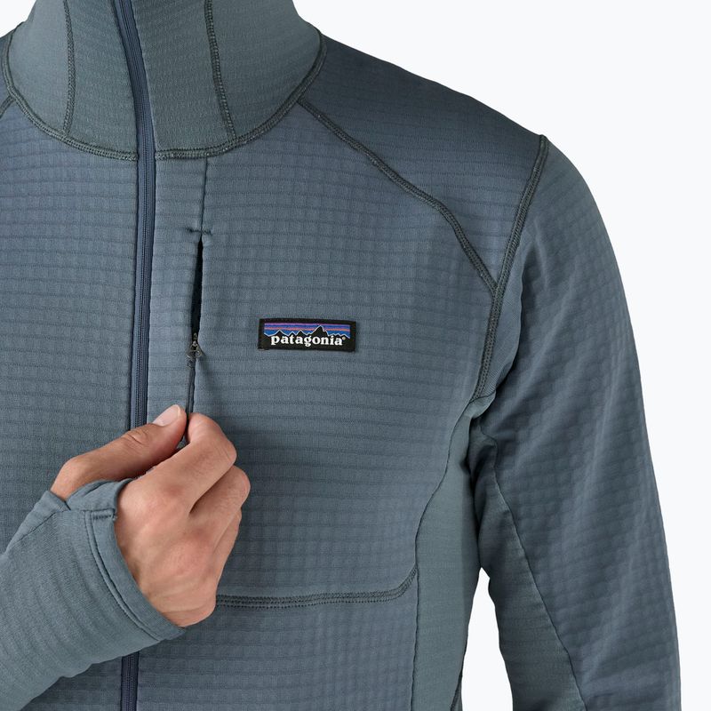 Patagonia R1 Hybrid Pullover Softshell Uomo Giacca blu utility 7