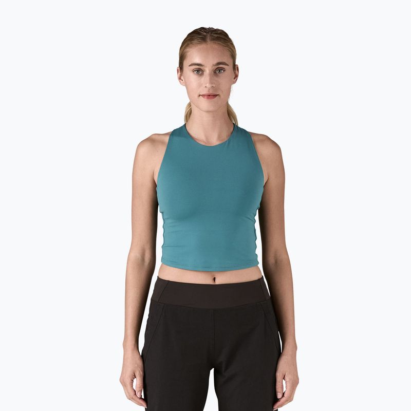 Maglietta donna Patagonia Reversible Tank wetland blue trekking