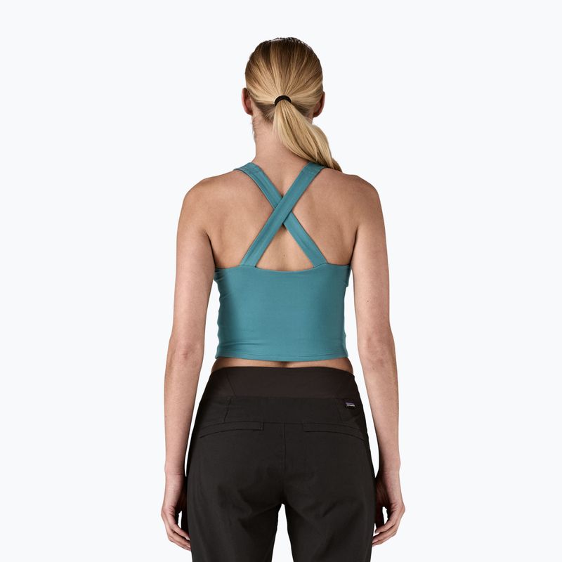 Maglietta donna Patagonia Reversible Tank wetland blue trekking 3