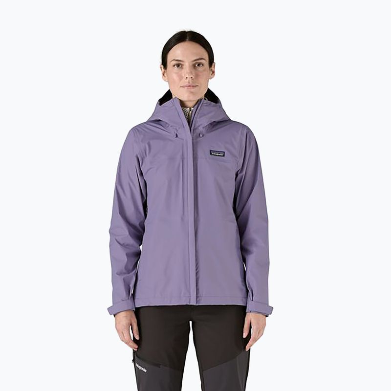 Giacca antipioggia Patagonia Torrentshell 3L da donna, colore viola concreto