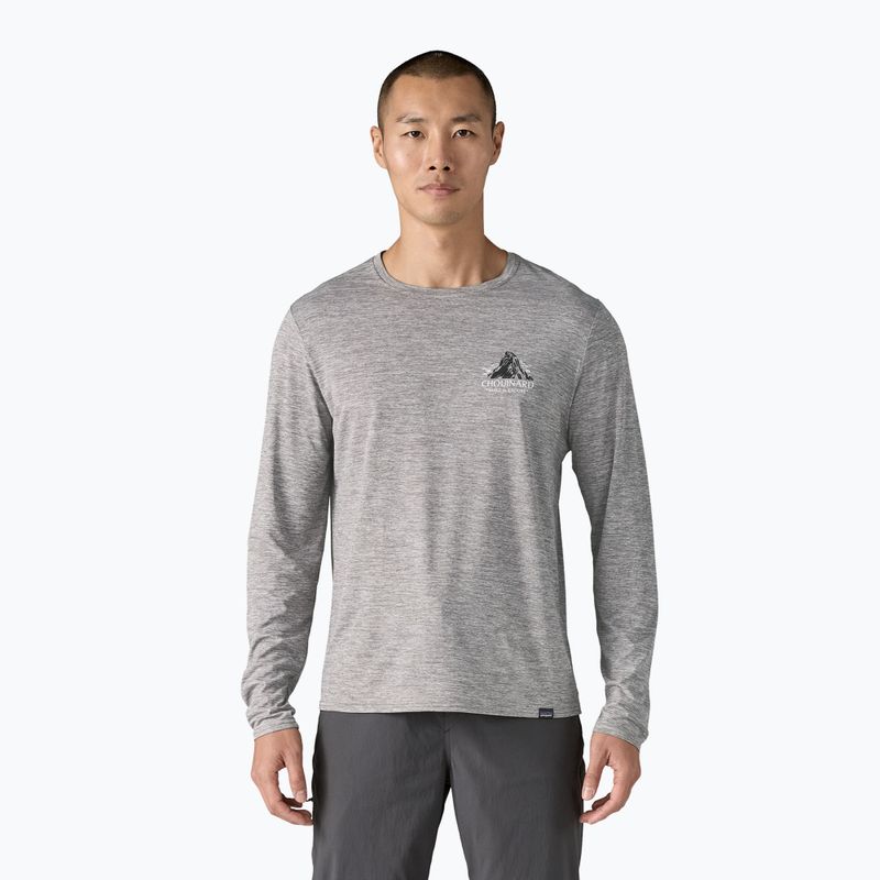 Uomo Patagonia Cap Cool Daily Graphic Lands chouinard crest/feather grey longsleeve