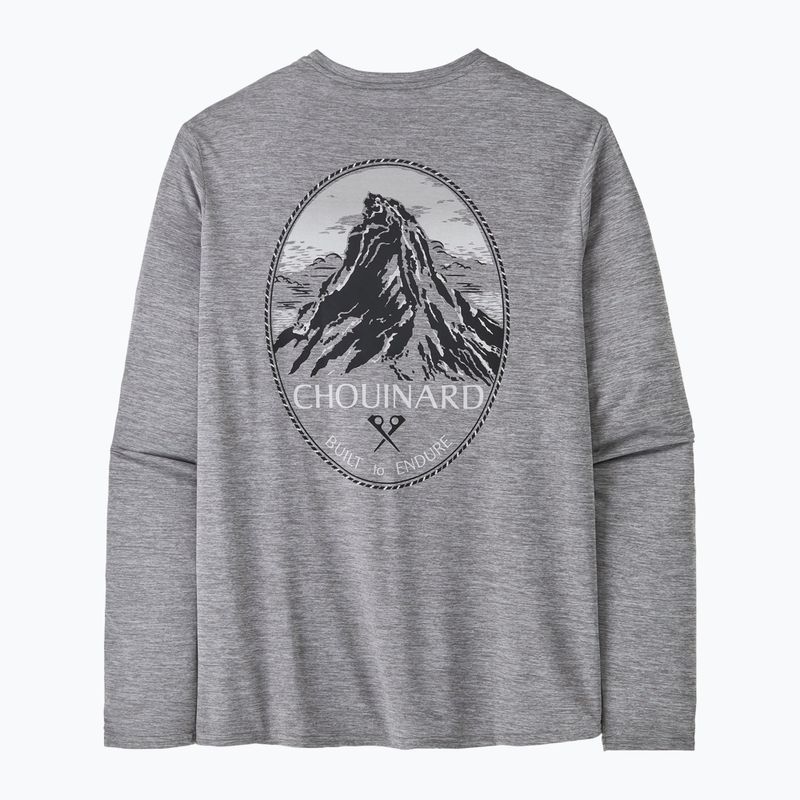 Uomo Patagonia Cap Cool Daily Graphic Lands chouinard crest/feather grey longsleeve 5