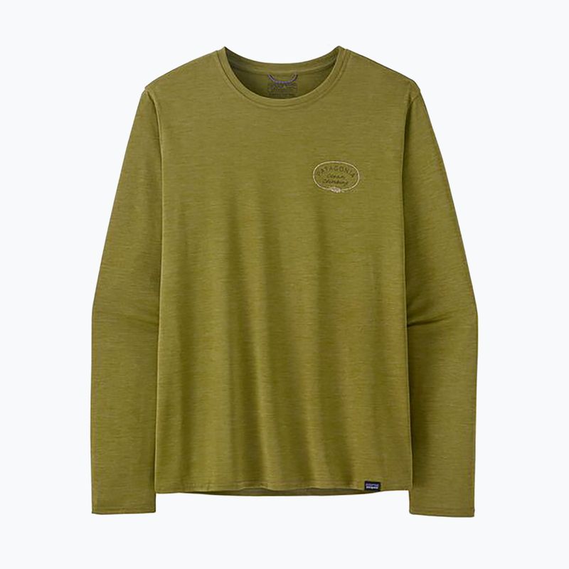 Uomo Patagonia Cap Cool Daily Graphic Lands clean climb roots/graze green x-dye longsleeve 3