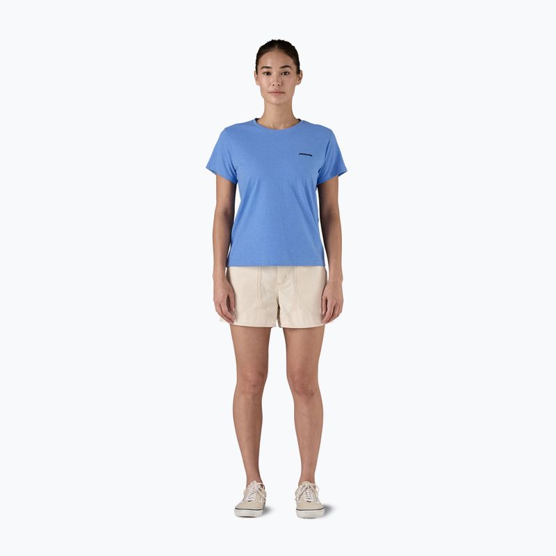 Patagonia P-6 Logo Responsabili-Tee donna blu abbondante 8