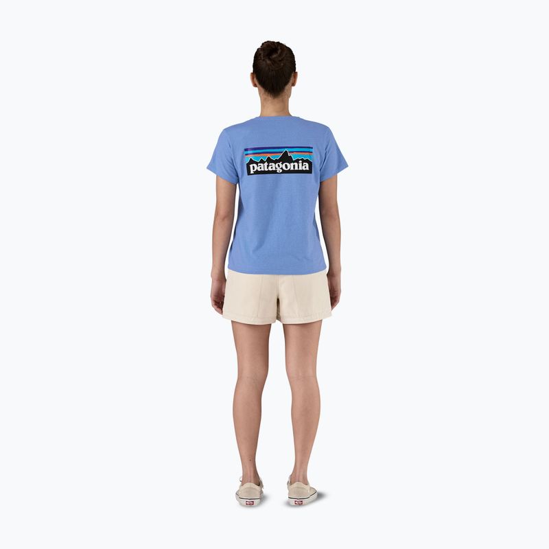 Patagonia P-6 Logo Responsabili-Tee donna blu abbondante 9