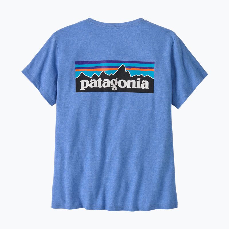 Patagonia P-6 Logo Responsabili-Tee donna blu abbondante 9