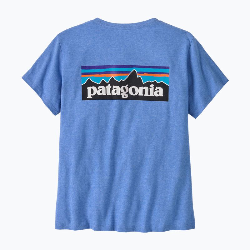 Patagonia P-6 Logo Responsabili-Tee donna blu abbondante 11