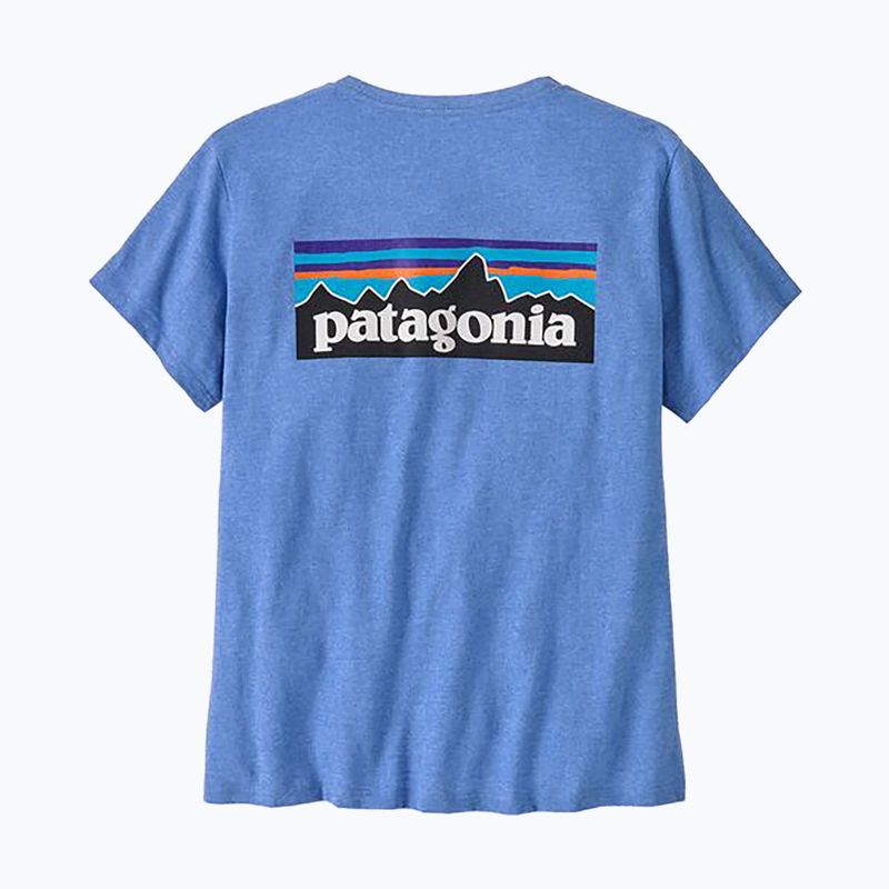 Patagonia P-6 Logo Responsabili-Tee donna blu abbondante 4