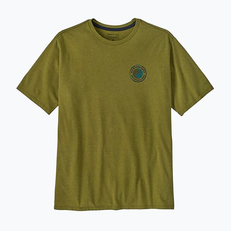 Maglietta Patagonia Unity Fitz Responsibili da uomo, colore verde ghiaia