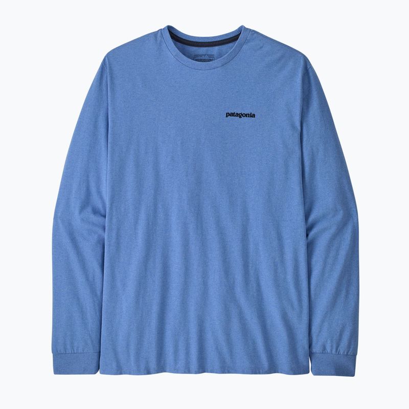 Patagonia P-6 Logo Responsibili Longsleeve uomo abbondante blu 2