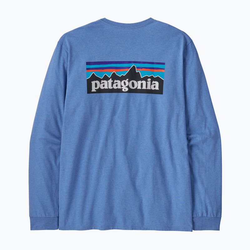 Patagonia P-6 Logo Responsibili Longsleeve uomo abbondante blu 4