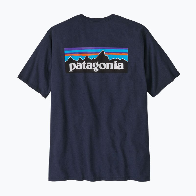 Maglietta Patagonia P-6 Logo Responsibili-Tee Uomo new navy 4