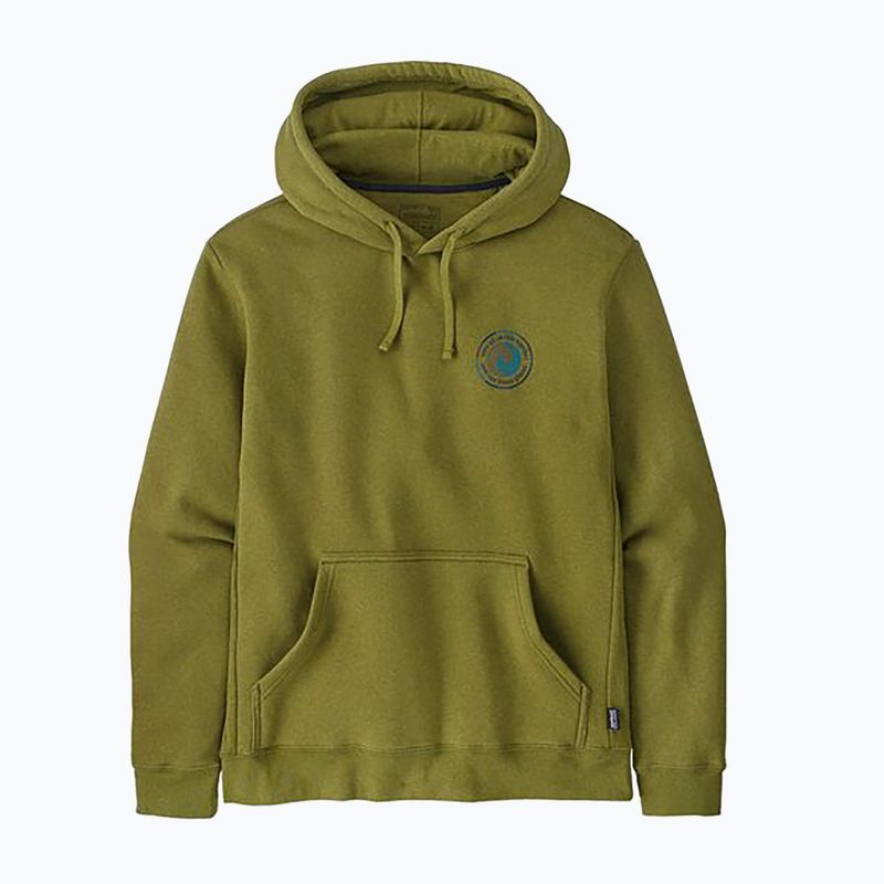 Felpa con cappuccio Patagonia Unity Fitz Uprisal da uomo, colore verde ghiaia 3