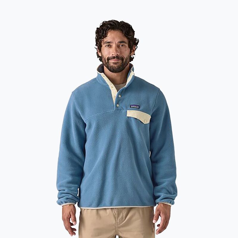 Felpa da trekking da uomo Patagonia LW Synch Snap-T P/O ancora blu