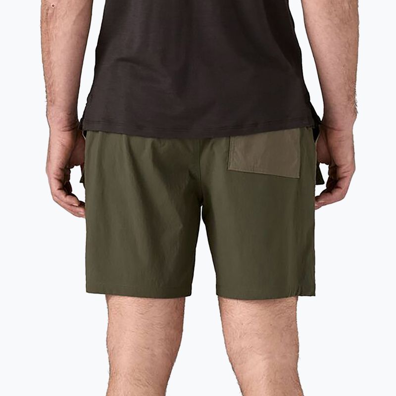 Pantaloncini da uomo Patagonia Outdoor Everyday 6" verde ago di pino 3