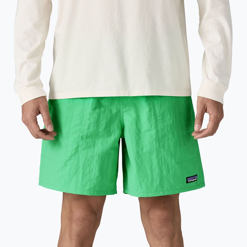 Pantaloncini da uomo Patagonia Baggies Longs 7" verde aloe 6