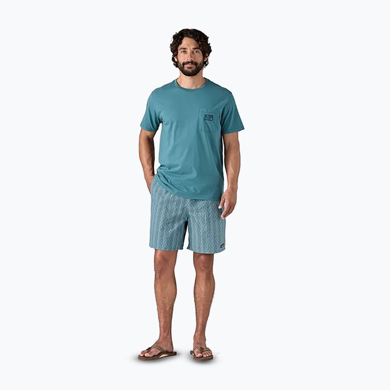 Baggies Longs 7" da uomo di Patagonia, pantaloncini caleidoscopio/ancora blu 2