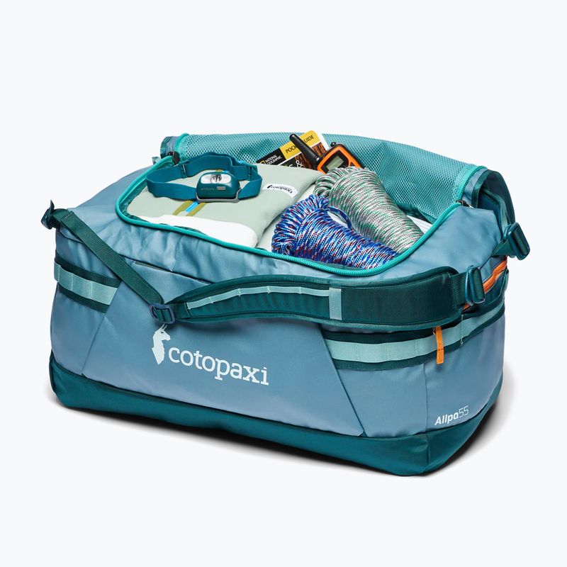 Cotopaxi Allpa Duffel 55 l abete blu/abisso borsa da viaggio 6