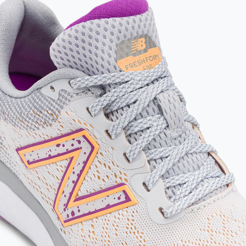 Scarpe da corsa da donna New Balance Fresh Foam 680 v7 grigio quarzo 8