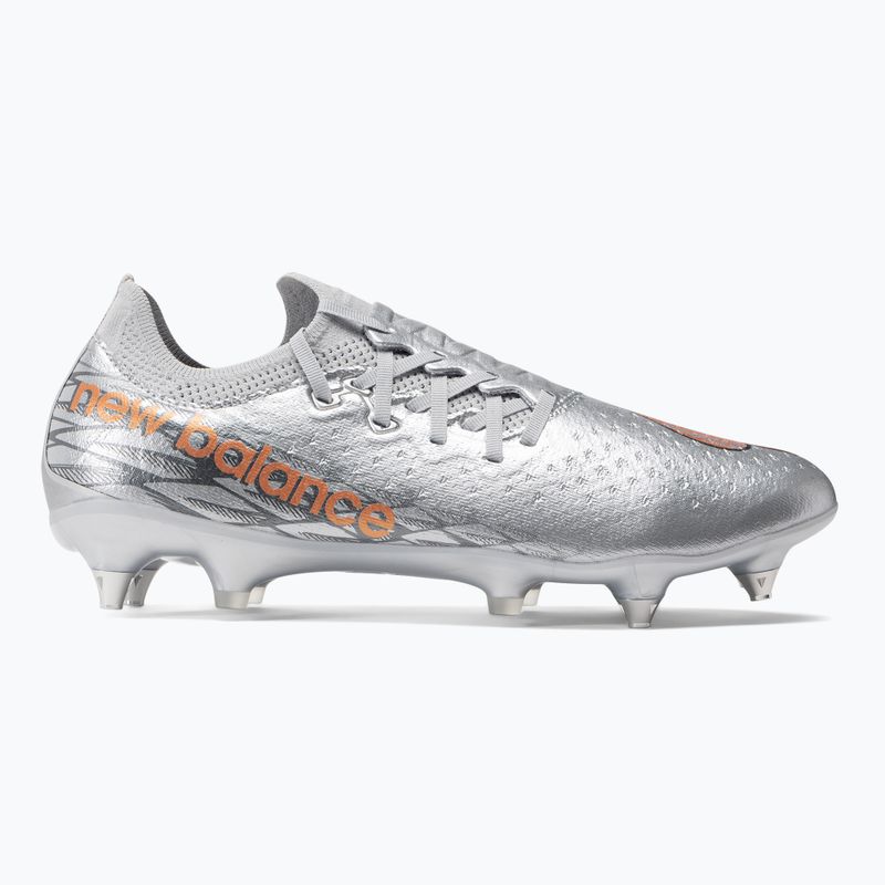 Scarpe da calcio da uomo New Balance Furon v7 Pro SG argento 2