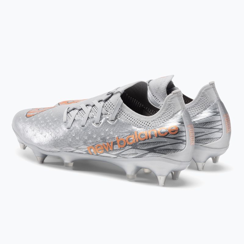 Scarpe da calcio da uomo New Balance Furon v7 Pro SG argento 3