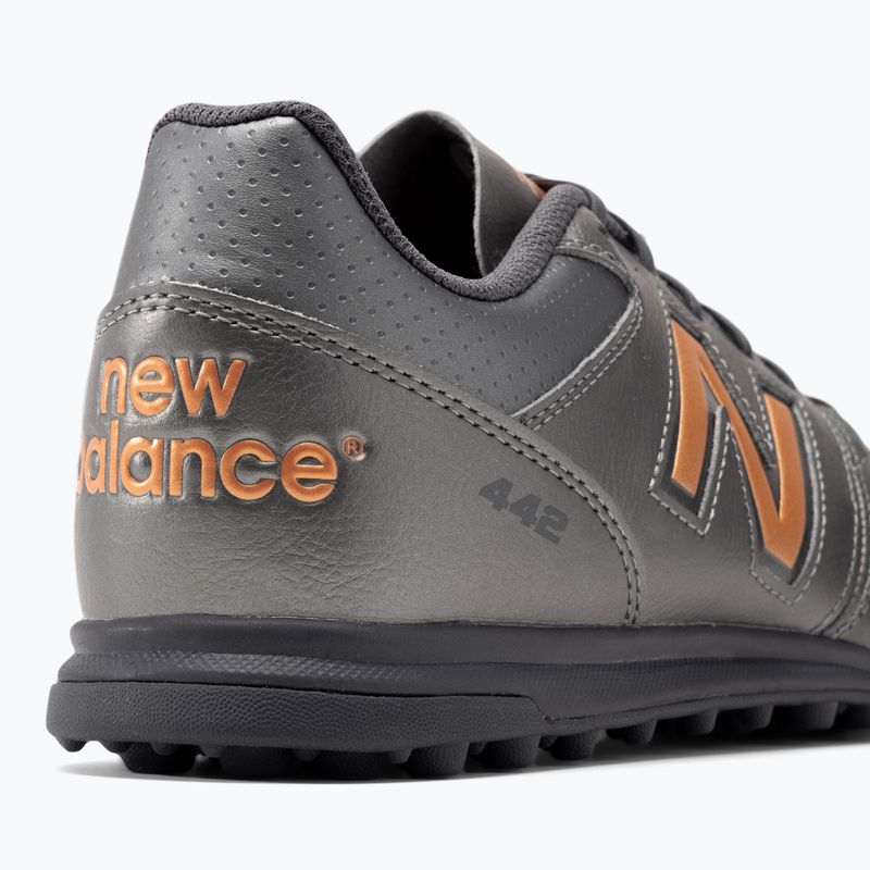 Uomo New Balance 442 v2 Team TF scarpe da calcio argento 8