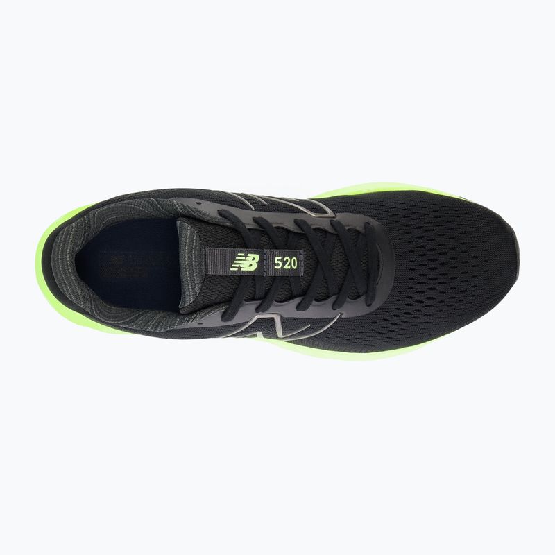 Uomo New Balance 520 v8 nero/verde scarpe da corsa 12