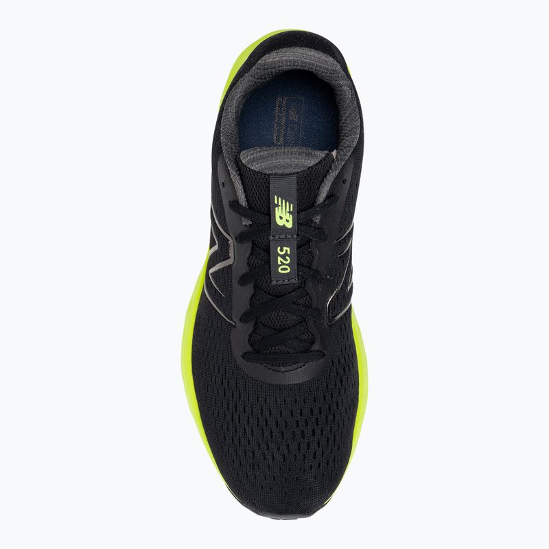Uomo New Balance 520 v8 nero/verde scarpe da corsa 6