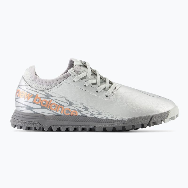 Scarpe da calcio per bambini New Balance Furon v7 Dispatch JNR TF argento 9