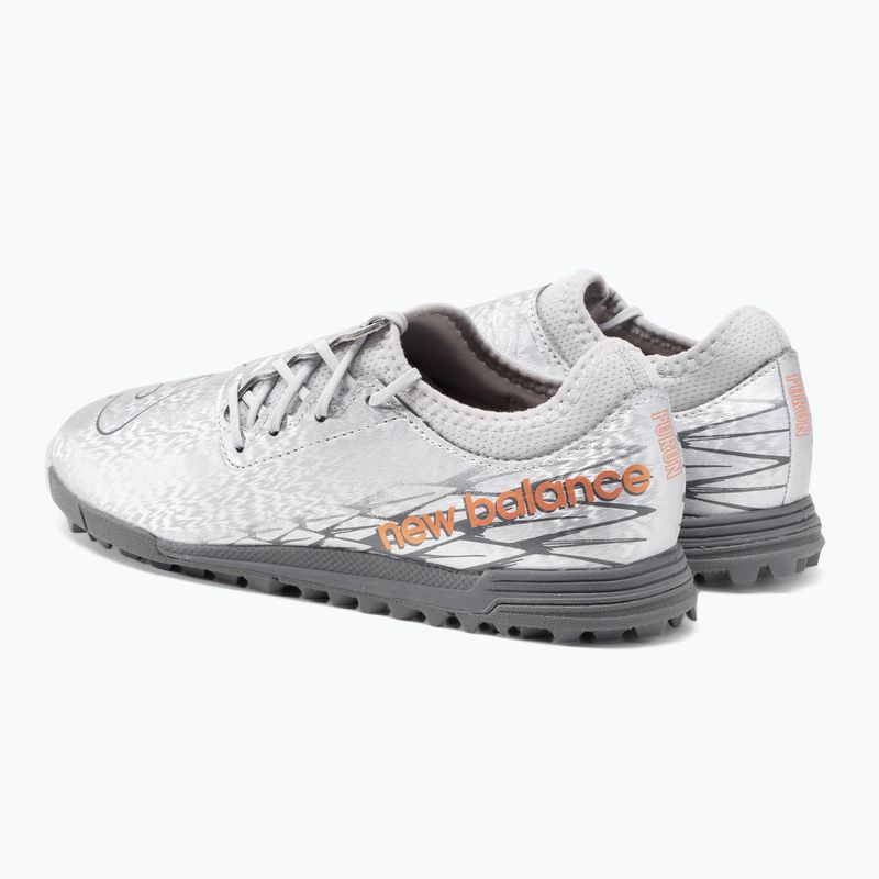 Scarpe da calcio per bambini New Balance Furon v7 Dispatch JNR TF argento 3