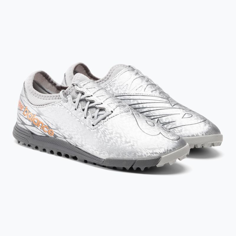 Scarpe da calcio per bambini New Balance Furon v7 Dispatch JNR TF argento 4