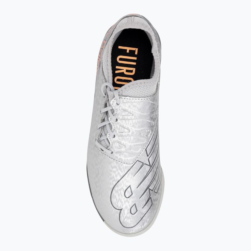 Scarpe da calcio per bambini New Balance Furon v7 Dispatch JNR TF argento 6