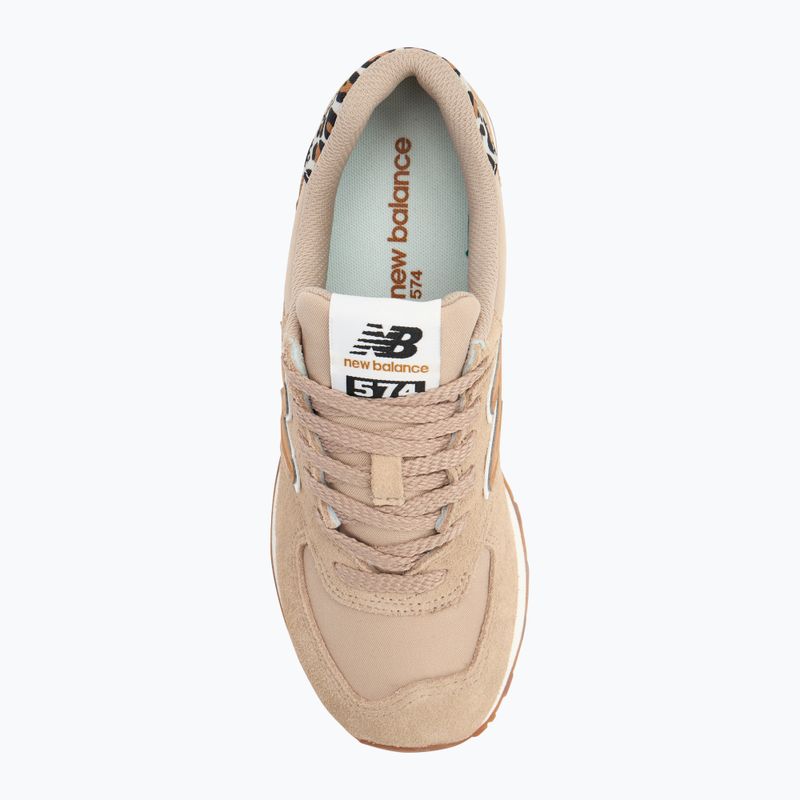 Scarpe New Balance donna 574 V2 marrone 5