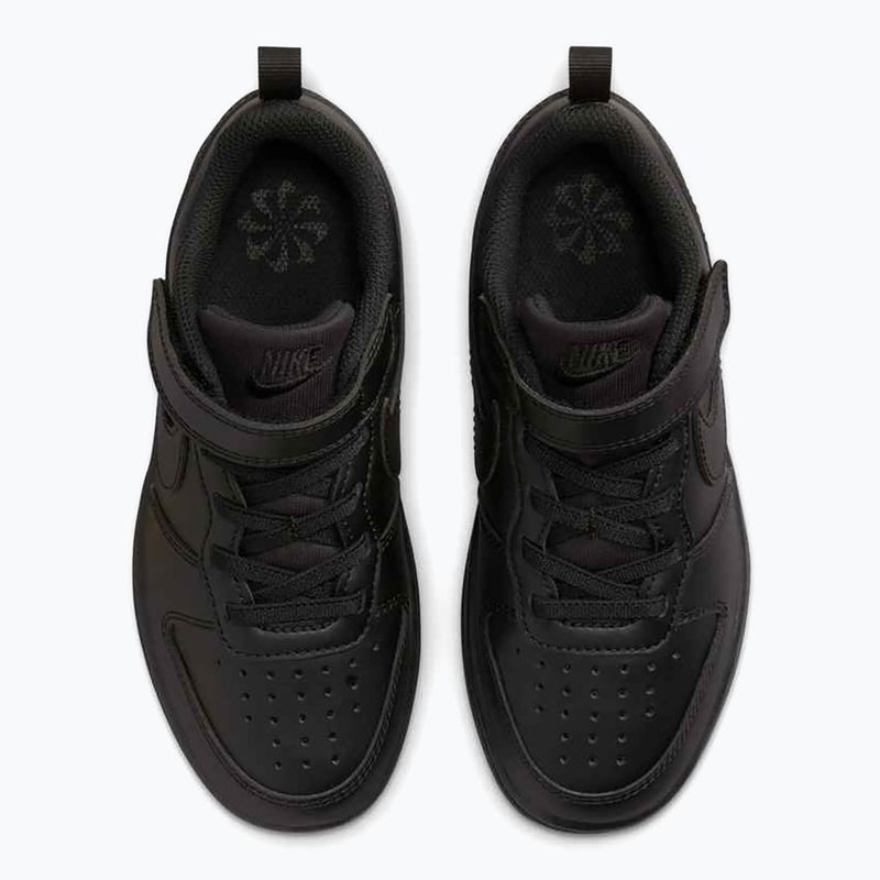 Scarpe Nike Court Borough Low Recraft da bambino nero/nero/nero 3